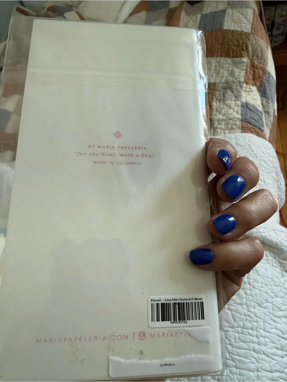 Maria Papelería White Traveler Journal with Gradient Circle